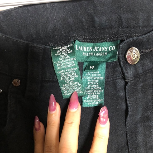 Lauren by Ralph Lauren Black Jeans Size 14 - Picture 3 of 10